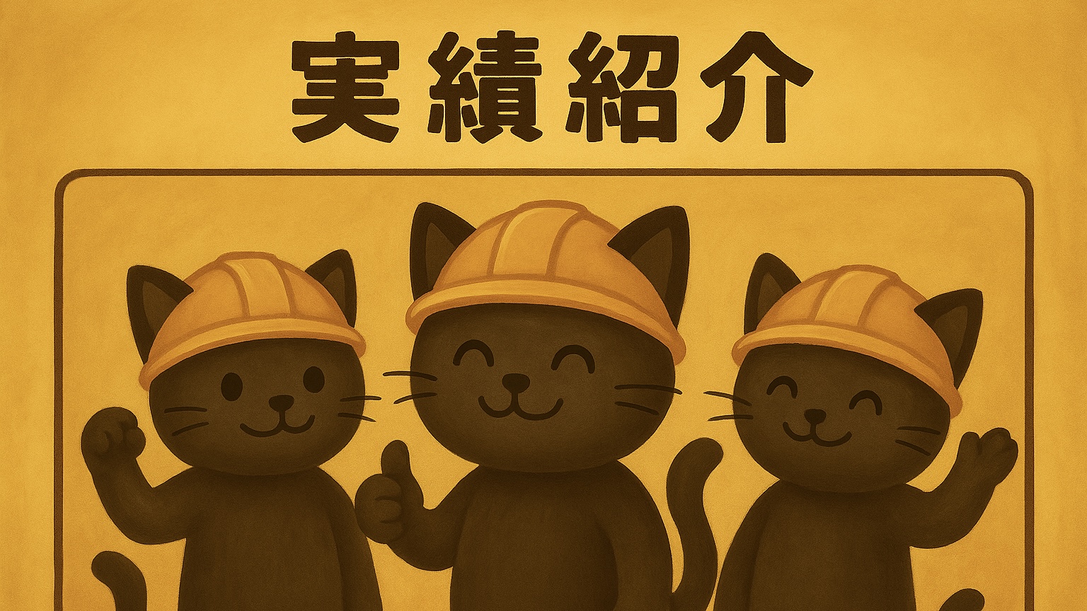 ねこふるの丁寧施工の様子